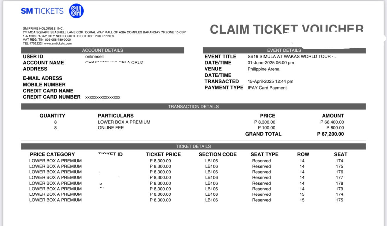 SB19 SIMULA AT WAKAS TICKET