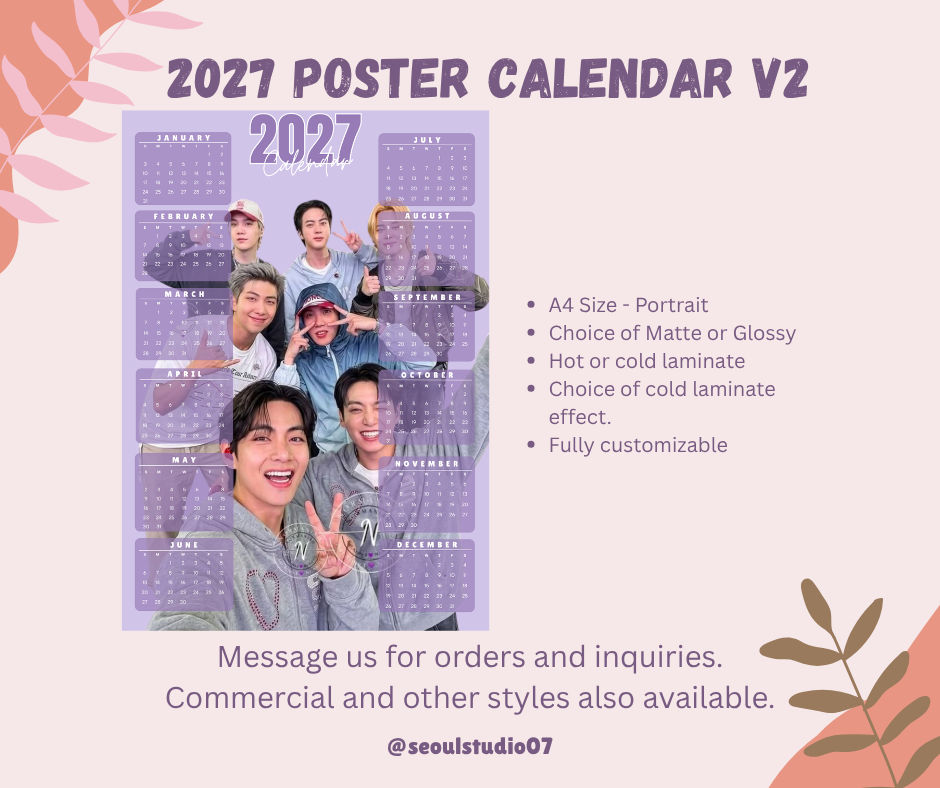 2027 CALENDAR PRE-ORDER