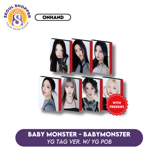 BABYMONSTER - 1st Mini Album [BABYMONS7ER] YG TAG Version