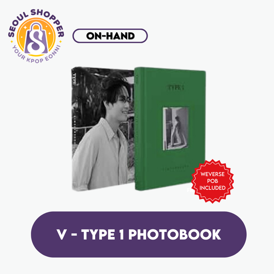 KIM TAEHYUNG - V TYPE 1 PHOTOBOOK - SEALED with POB