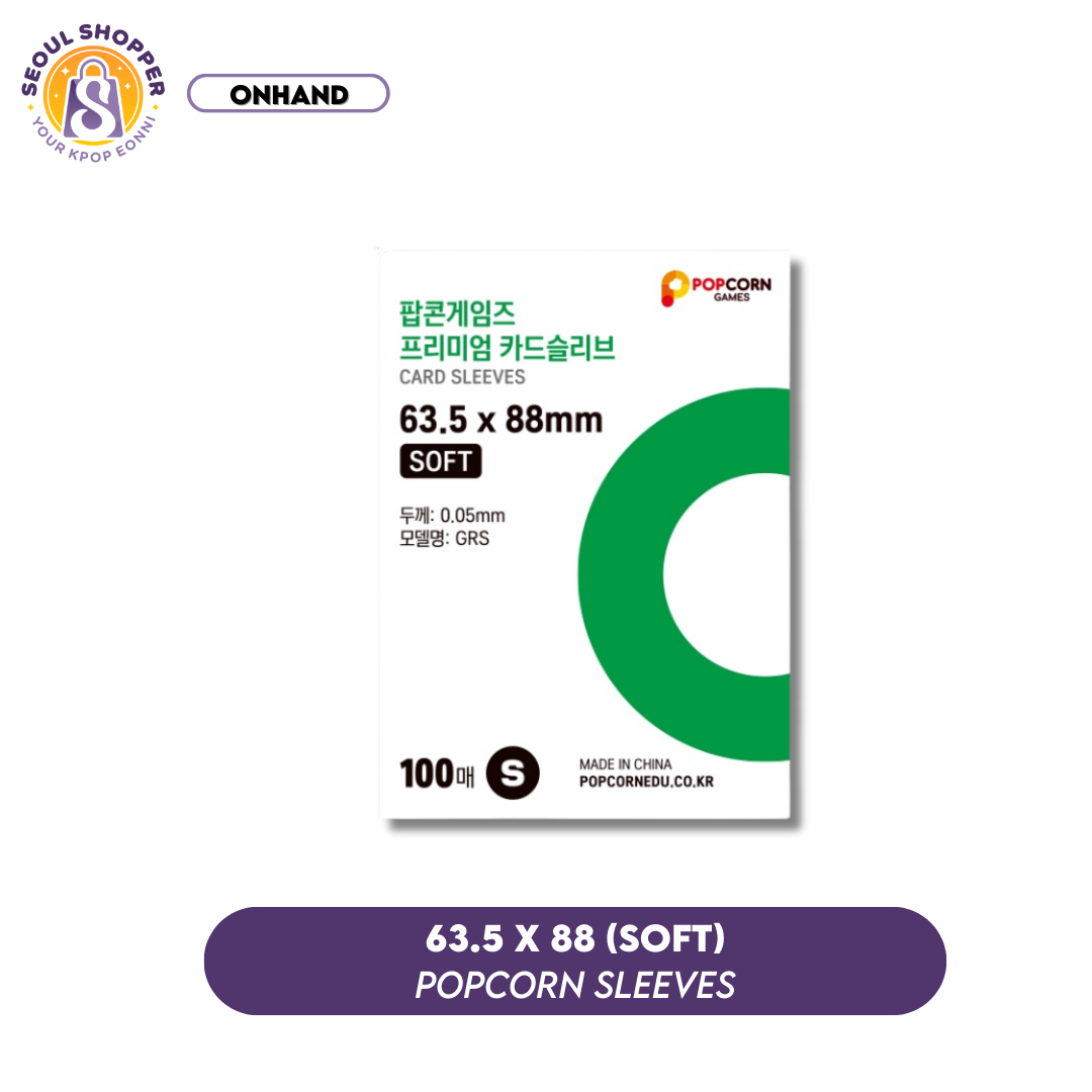 Popcorn Games - Premium Card Sleeves (Photocard Sleeves) Seoul Shopper Popcorn Games - Premium Card Sleeves (Photocard Sleeves) Seoul Shopper