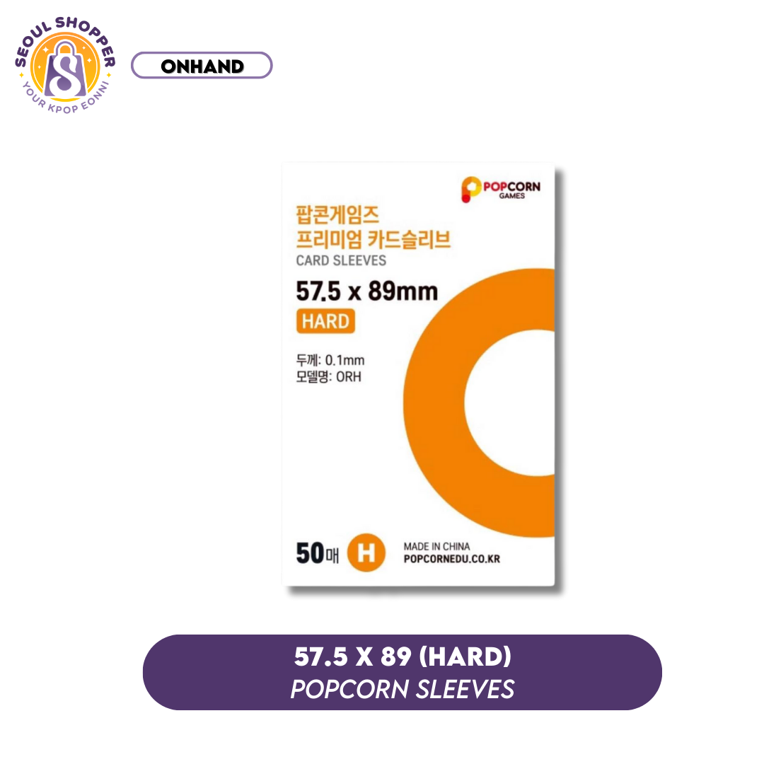 Popcorn Games - Premium Card Sleeves (Photocard Sleeves) Seoul Shopper Popcorn Games - Premium Card Sleeves (Photocard Sleeves) Seoul Shopper