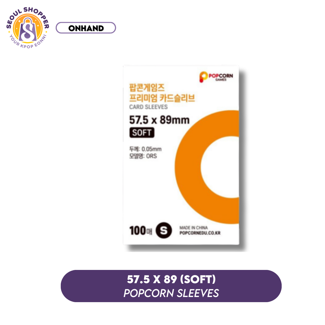 Popcorn Games - Premium Card Sleeves (Photocard Sleeves) Seoul Shopper Popcorn Games - Premium Card Sleeves (Photocard Sleeves) Seoul Shopper