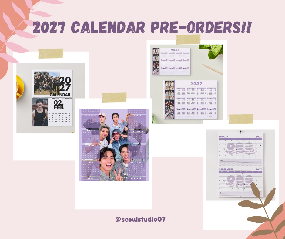 2027 CALENDAR PRE-ORDER