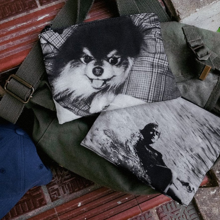 BTS V - LAYOVER MERCH - REVERSIBLE POUCH