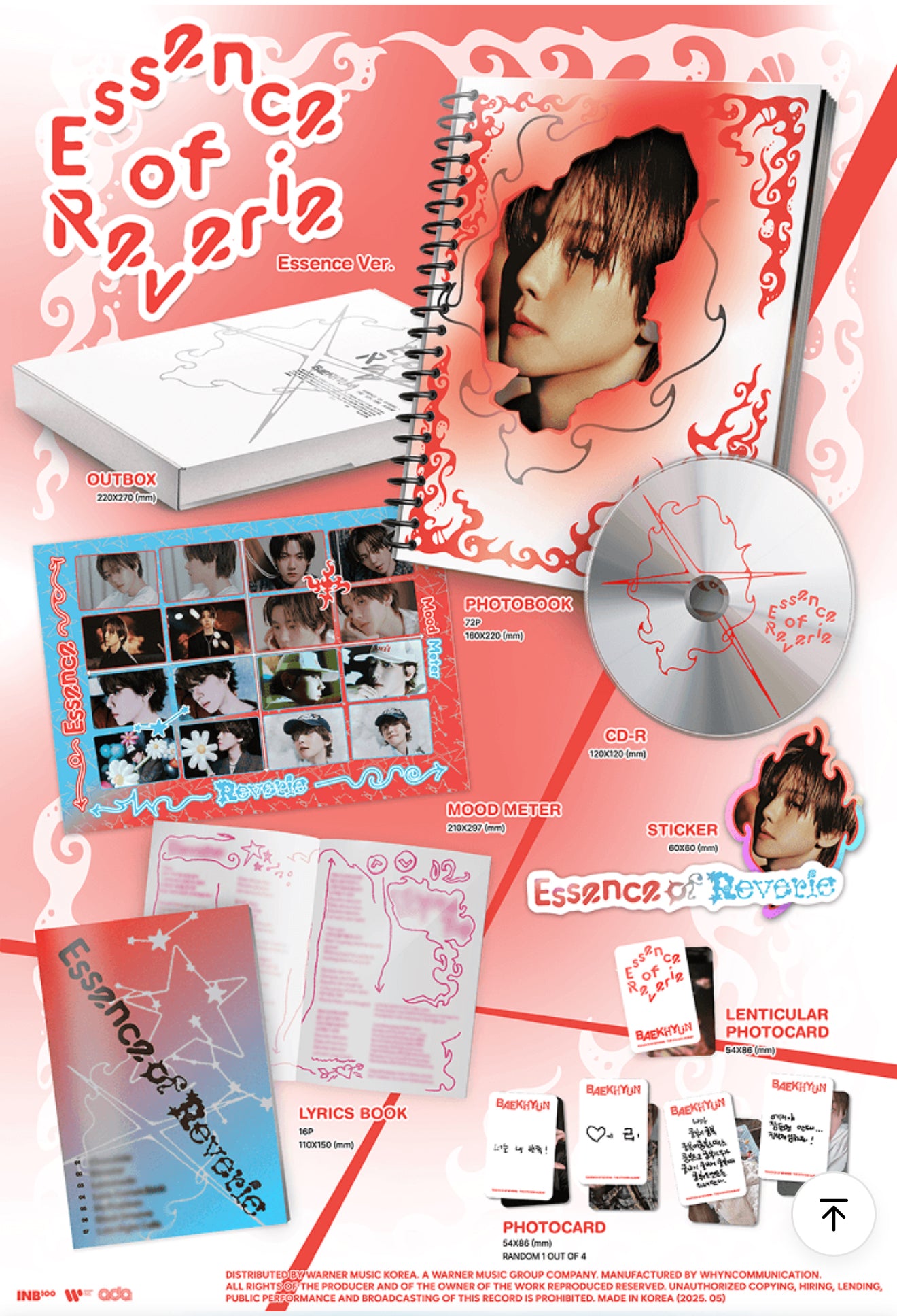 (PREORDER) BAEKHYUN - ESSENCE OF REVERIE