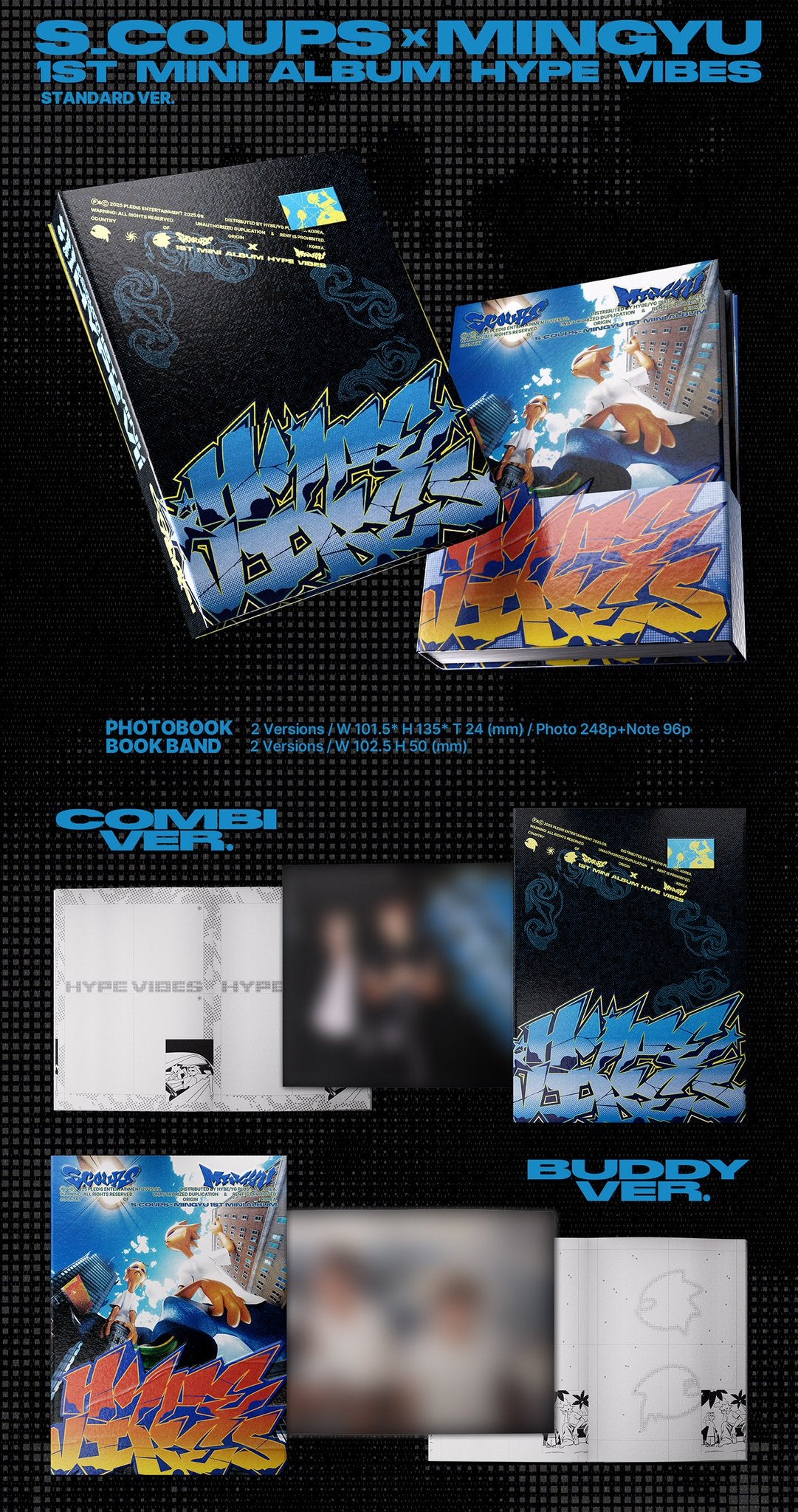 PREORDER - Scoups x Mingyu 1st Mini Album - HYPE VIBES