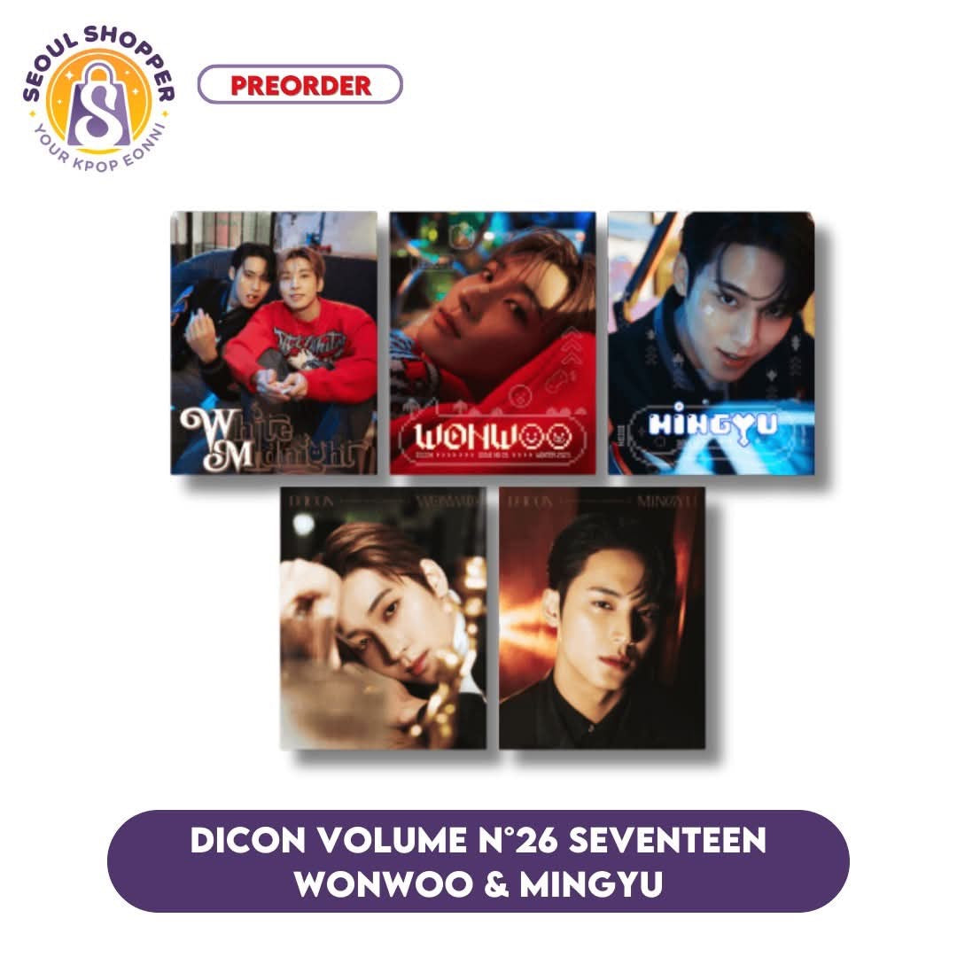 PREORDER DICON ISSUE 26 | Wonwoo and Mingyu