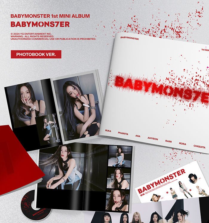 BABYMONSTER - 1st Mini Album [BABYMONS7ER] Photobook Version